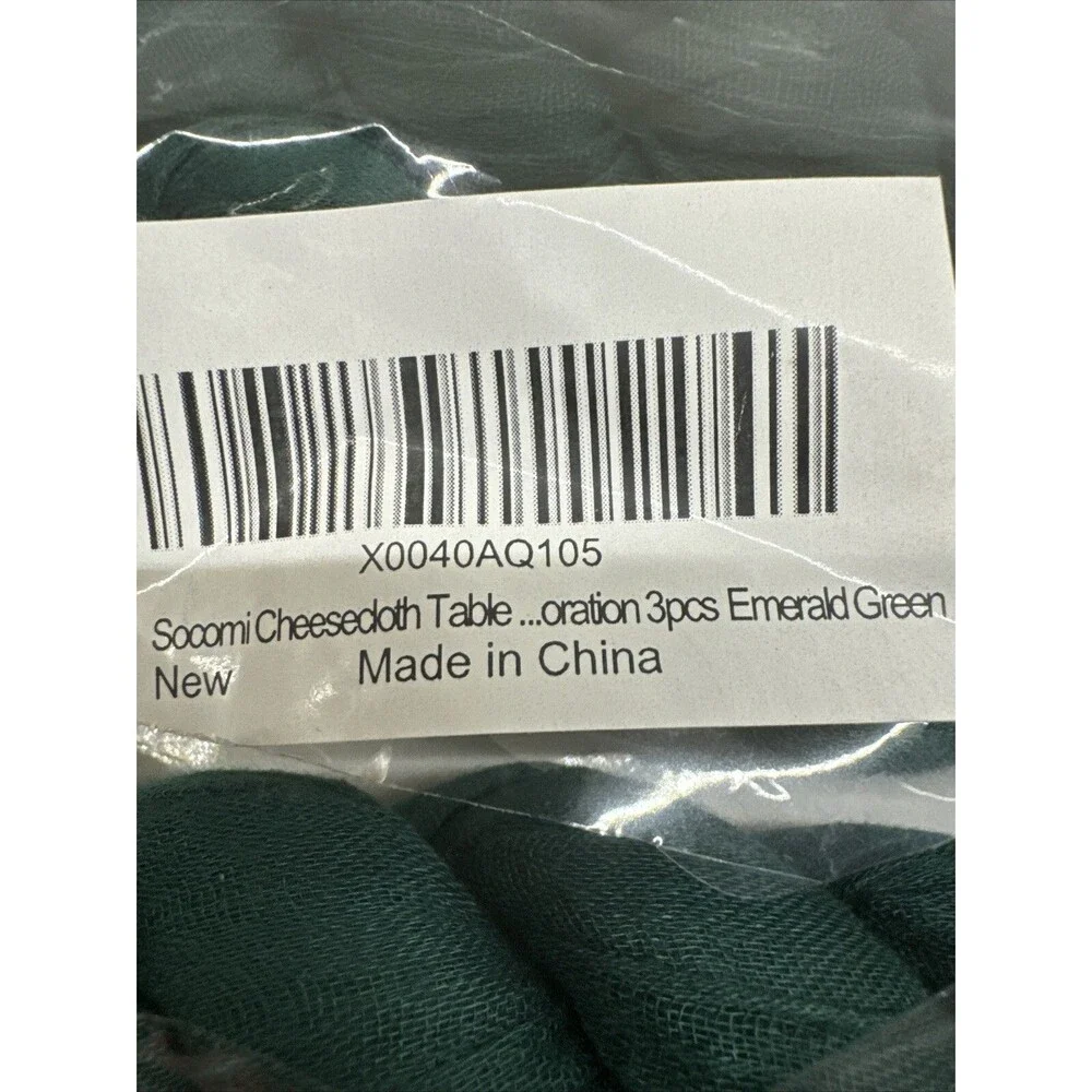 Table Runner 35x120 Inches for table Decoration holiday 3 Pack Emerald Green